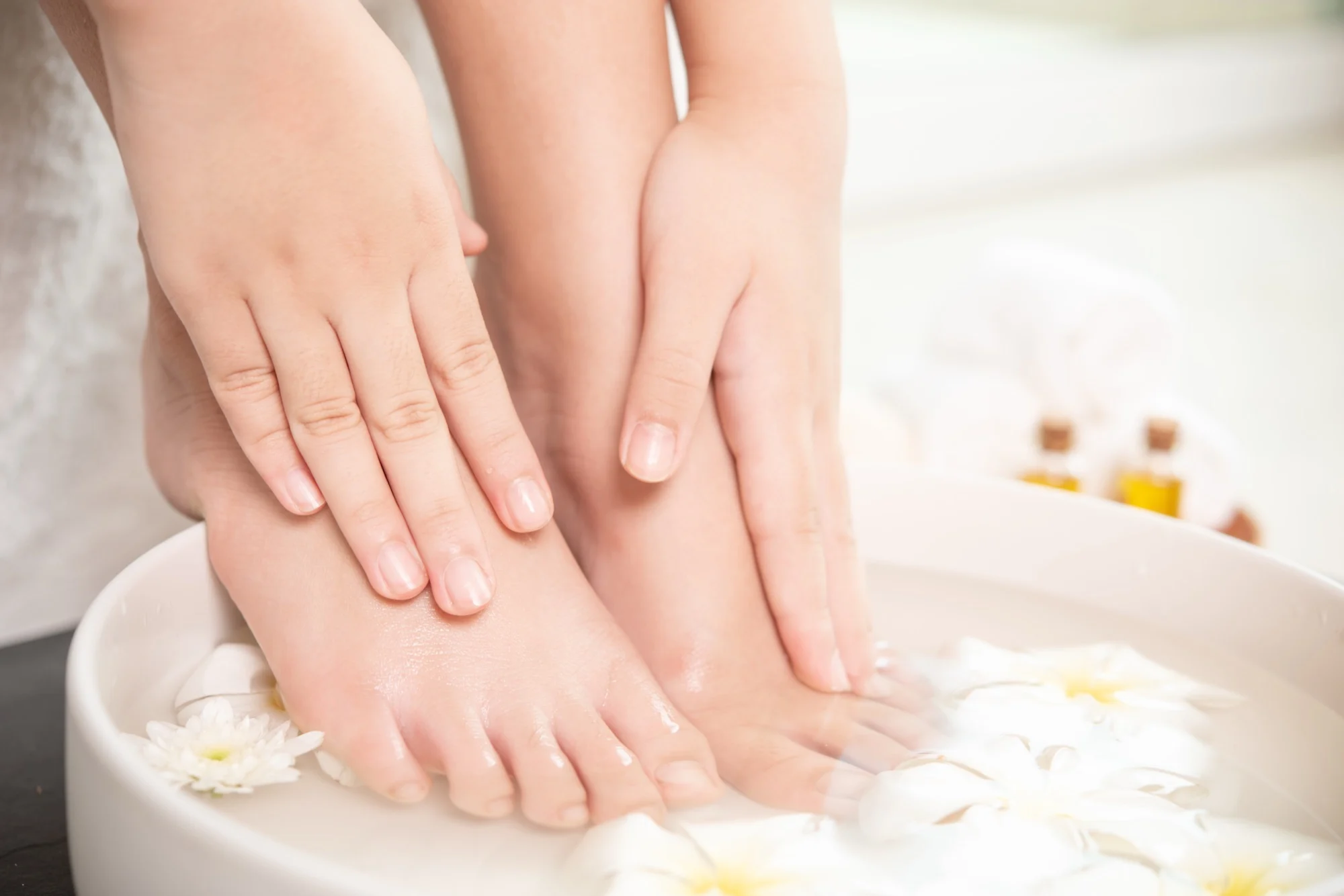 Achtsame Fußmassage